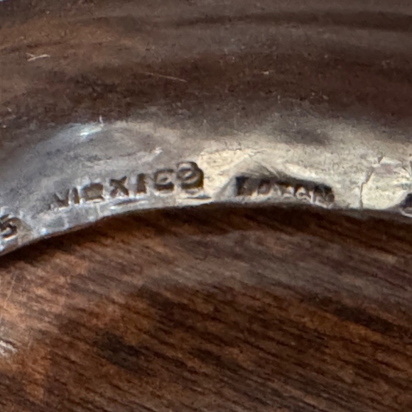 STERLING SILVER AND GOLD TONE CUFF - Picture 9 of 9